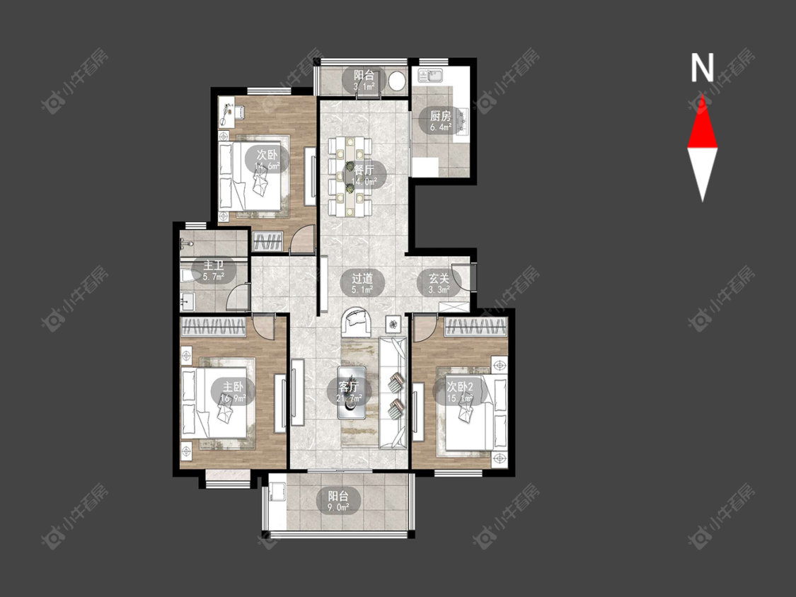 太湖明珠苑南苑房源户型图 常州太湖明珠苑南苑在售二手房源户型图_小牛看房
