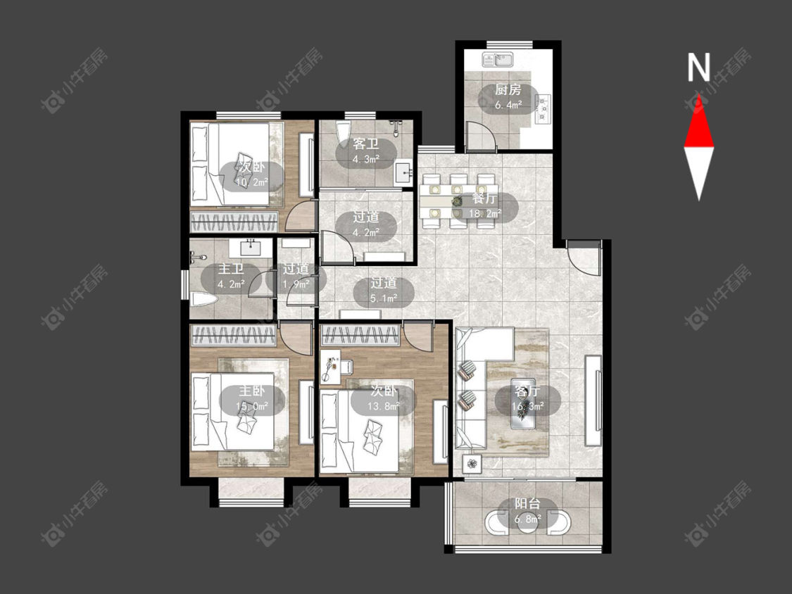 常州丽华南村竹园在售二手房源户型图_小牛看房
