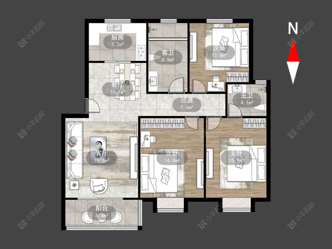 常州半岛小区在售二手房源户型图_小牛看房