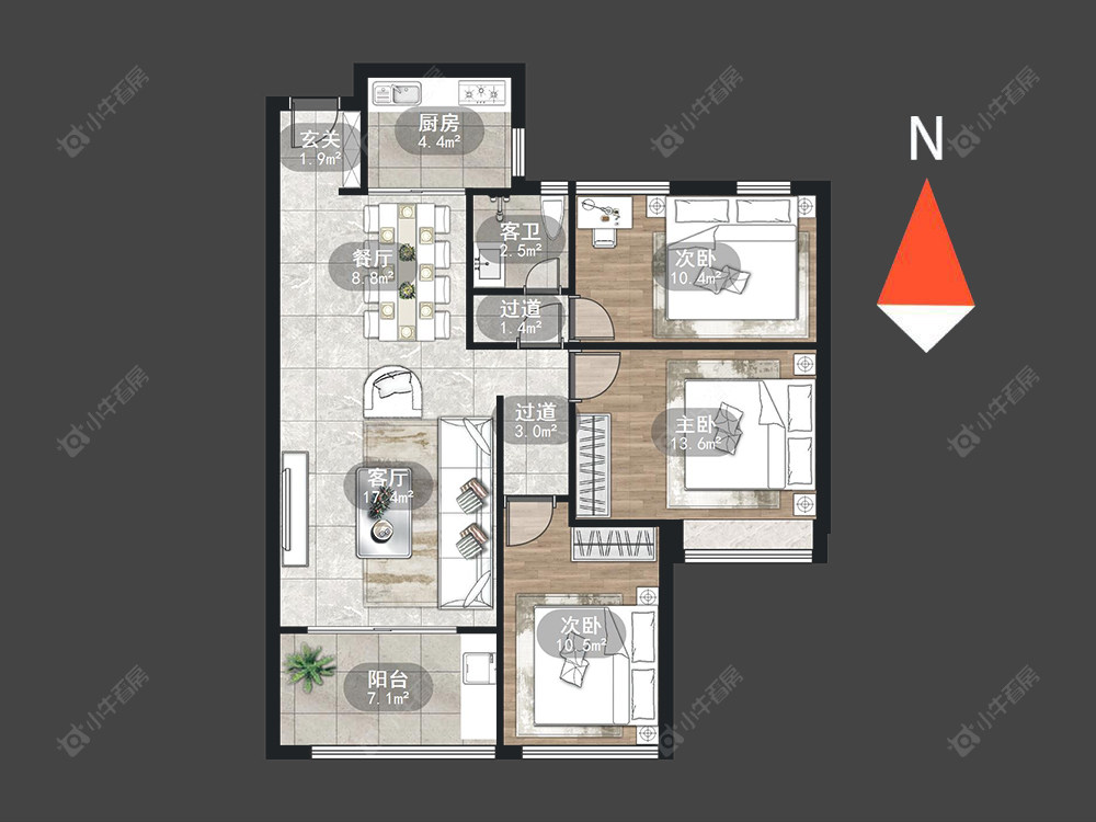 常州龙湖龙誉城三期在售二手房源_小牛看房