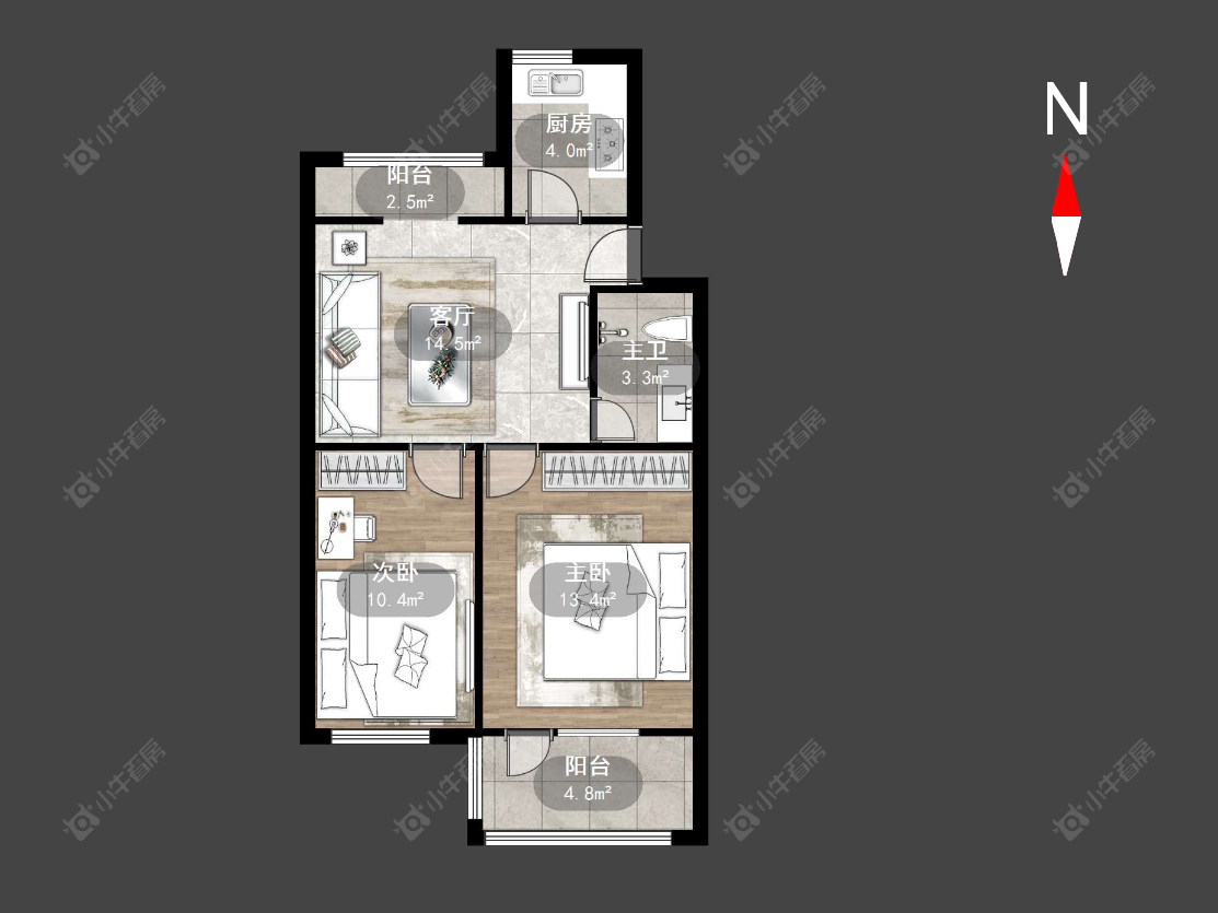 常州朝阳二村在售二手房源户型图_小牛看房