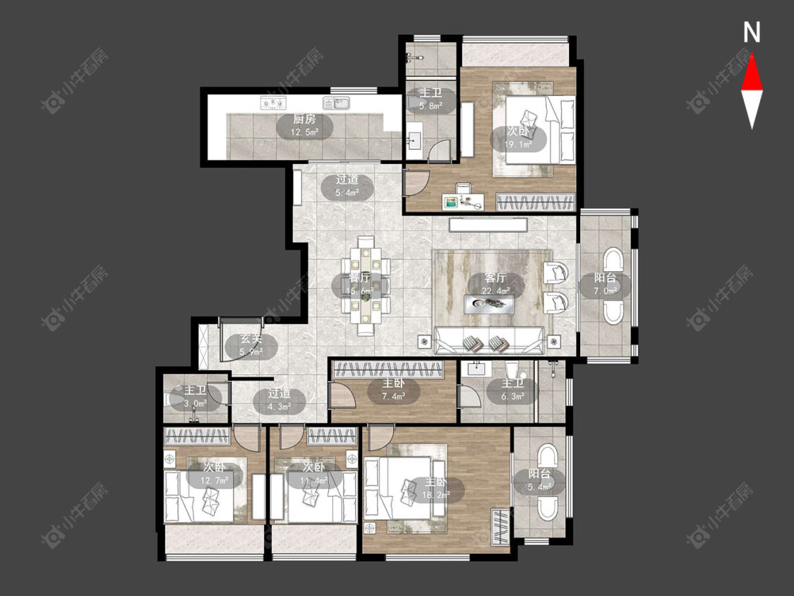 申达林与城房源户型图 常州申达林与城在售二手房源户型图_小牛看房