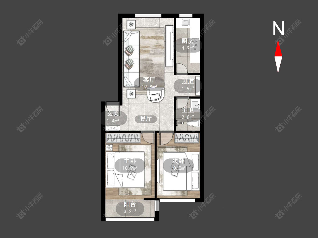 常州丽乐公寓在售二手房源户型图_小牛看房