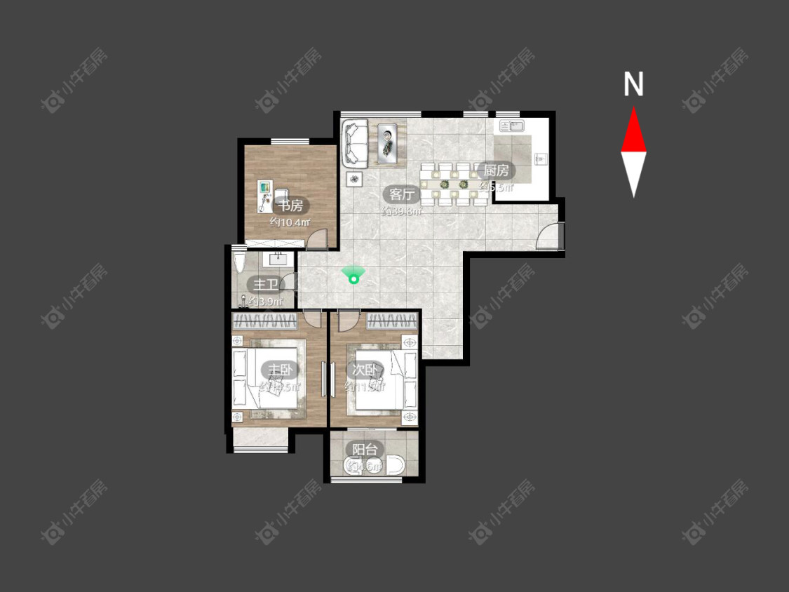 常州府河名居在售二手房源户型图_小牛看房