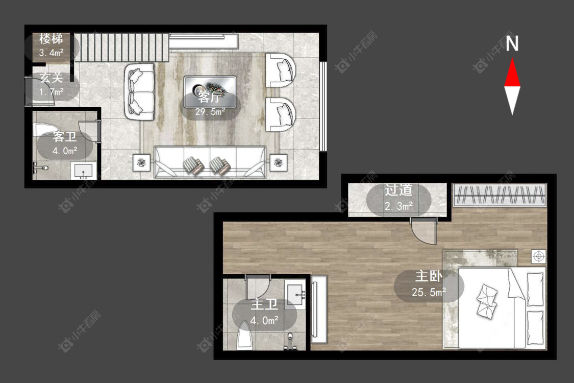 常州吾悦广场全能家公寓在售二手房源户型图_小牛看房