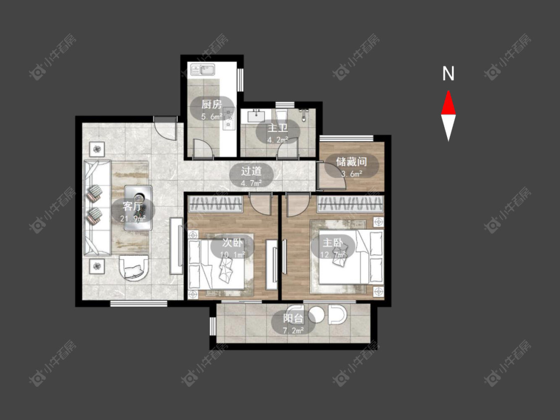 朗诗蓝郡房源户型图 常州朗诗蓝郡在售二手房源户型图_小牛看房