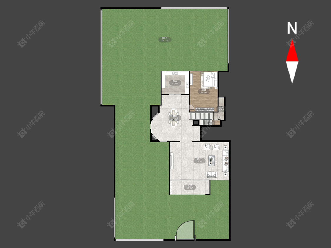 常州大名城南区别墅区在售二手房源户型图_小牛看房