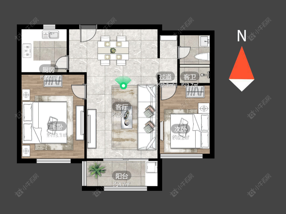 常州玉兰广场一期在售二手房源户型图_小牛看房