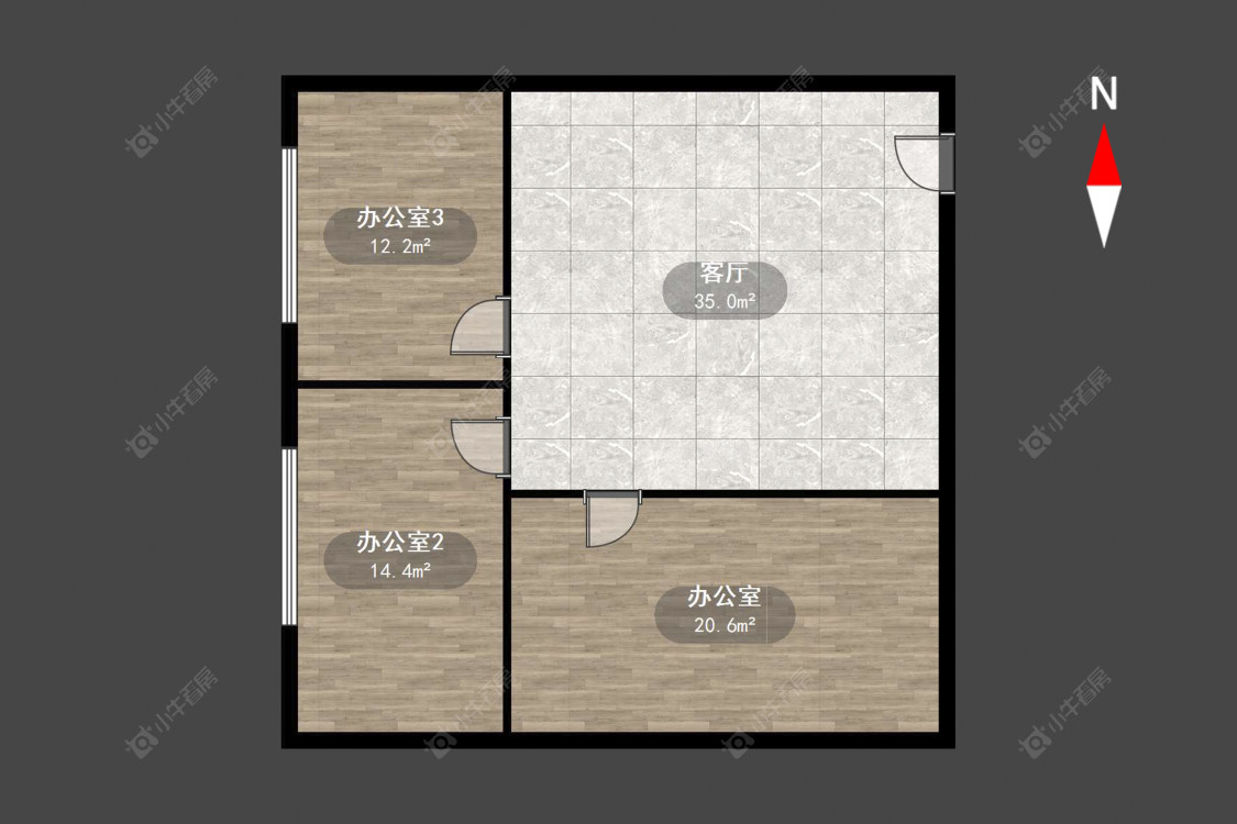 常州吾悦广场南区在售二手房源户型图_小牛看房