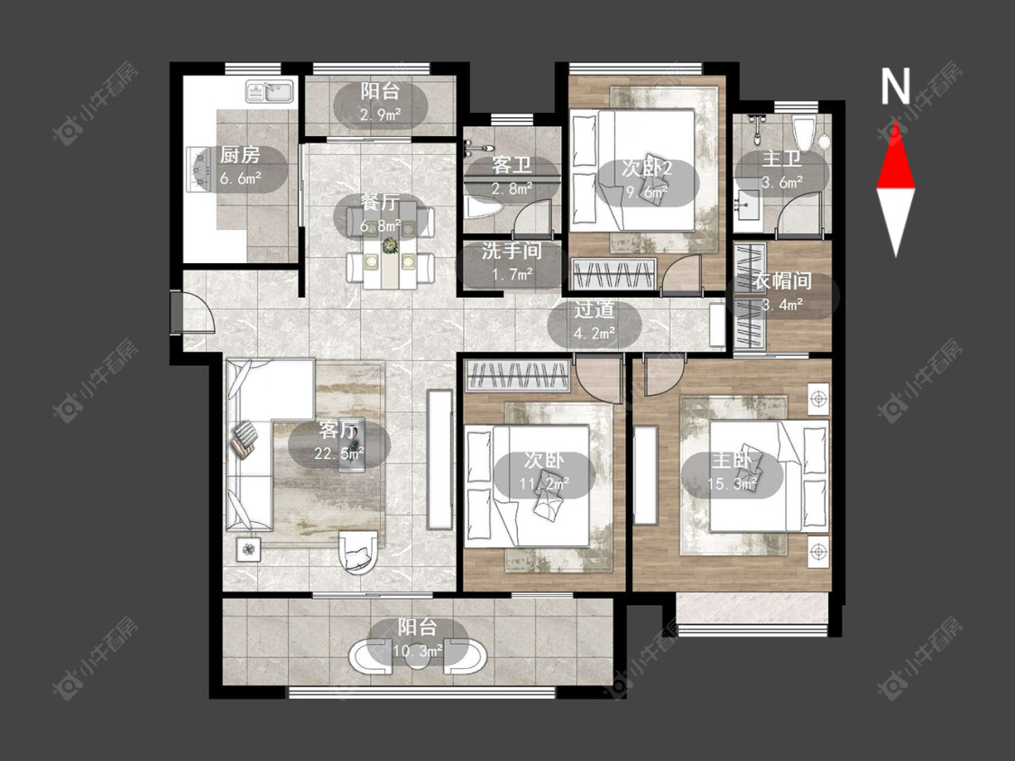 天禄西阆苑房源户型图 常州天禄西阆苑在售二手房源户型图_小牛看房