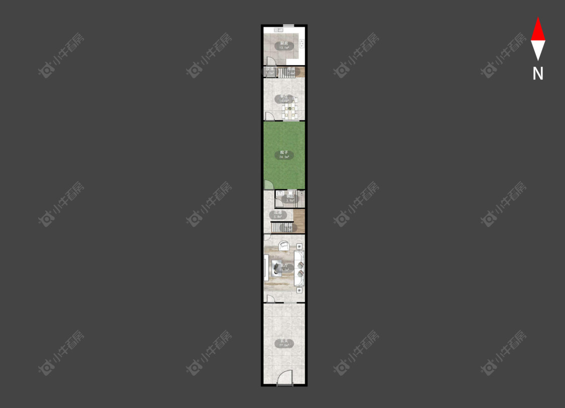 常州浦前张家村在售二手房源户型图_小牛看房