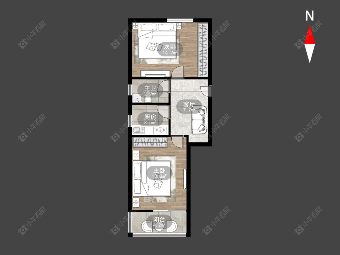 常州吴家场公寓在售二手房房源户型图_小牛看房