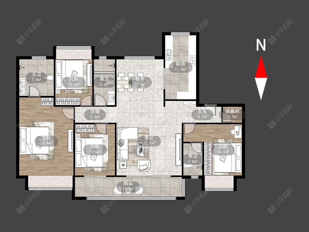 碧桂园都市森林房源户型图 常州碧桂园都市森林在售二手房源户型图_小牛看房