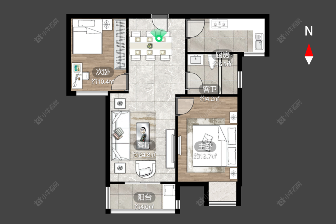 常州文渊居在售二手房源户型图_小牛看房