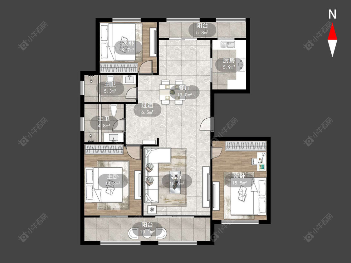 青枫壹号房源户型图 常州青枫壹号在售二手房源户型图_小牛看房