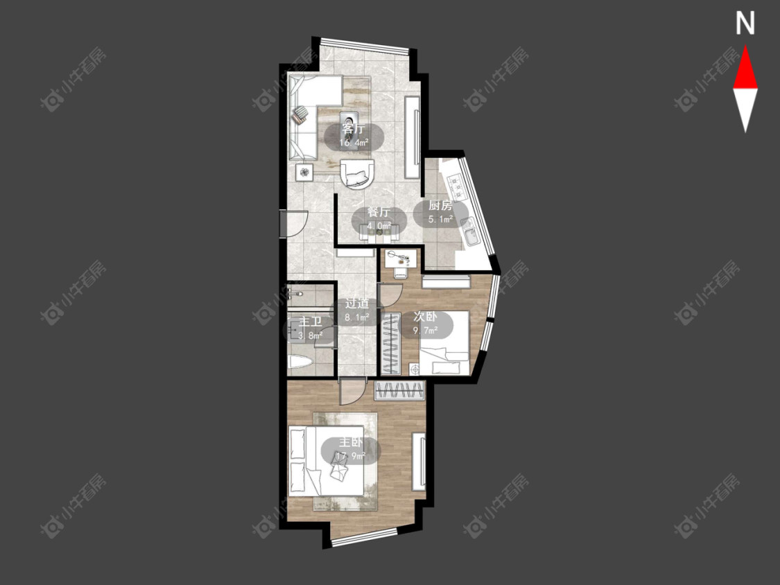 鹏欣丽都房源户型图 常州鹏欣丽都在售二手房源户型图_小牛看房