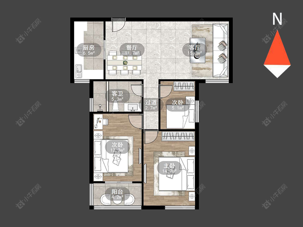 天隽峰房源户型图 常州天隽峰在售二手房源户型图_小牛看房