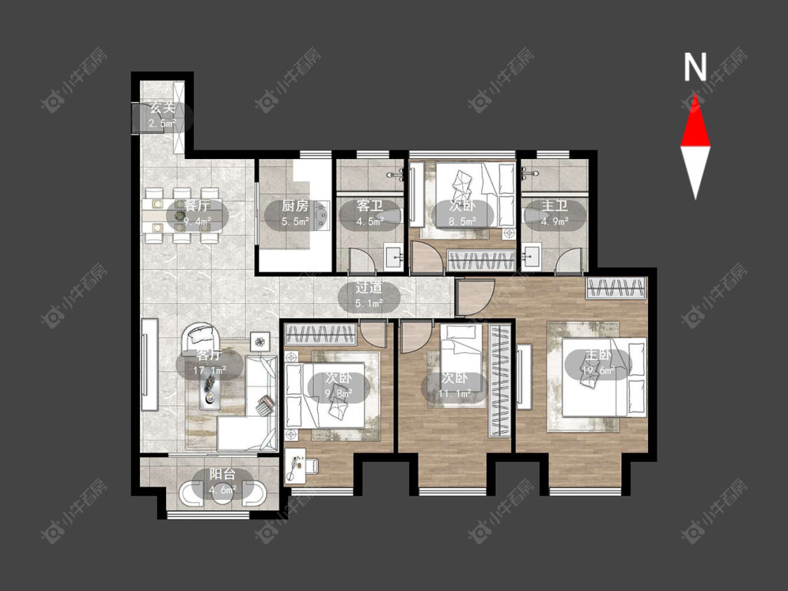 常州观棠在售二手房源户型图_小牛看房
