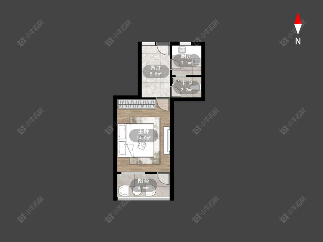 常州工人新村南在售二手房源户型图_小牛看房