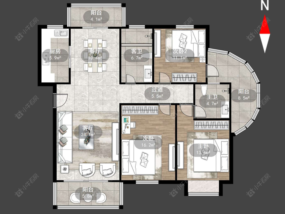 申达花苑房源户型图 常州申达花苑在售二手房源户型图_小牛看房