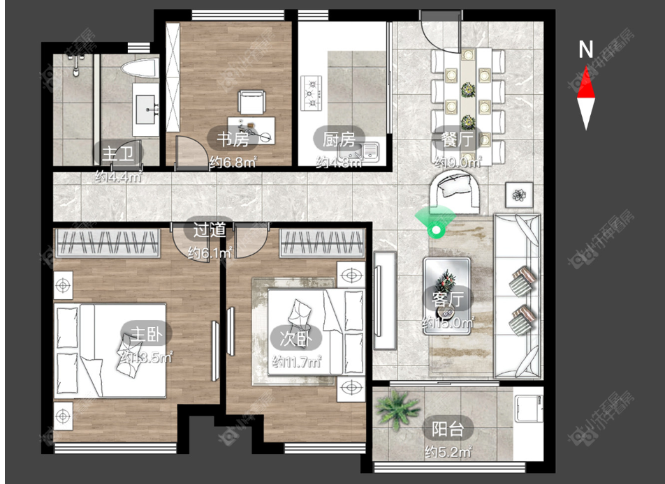 常州牡丹水岸国际在租房源_小牛看房