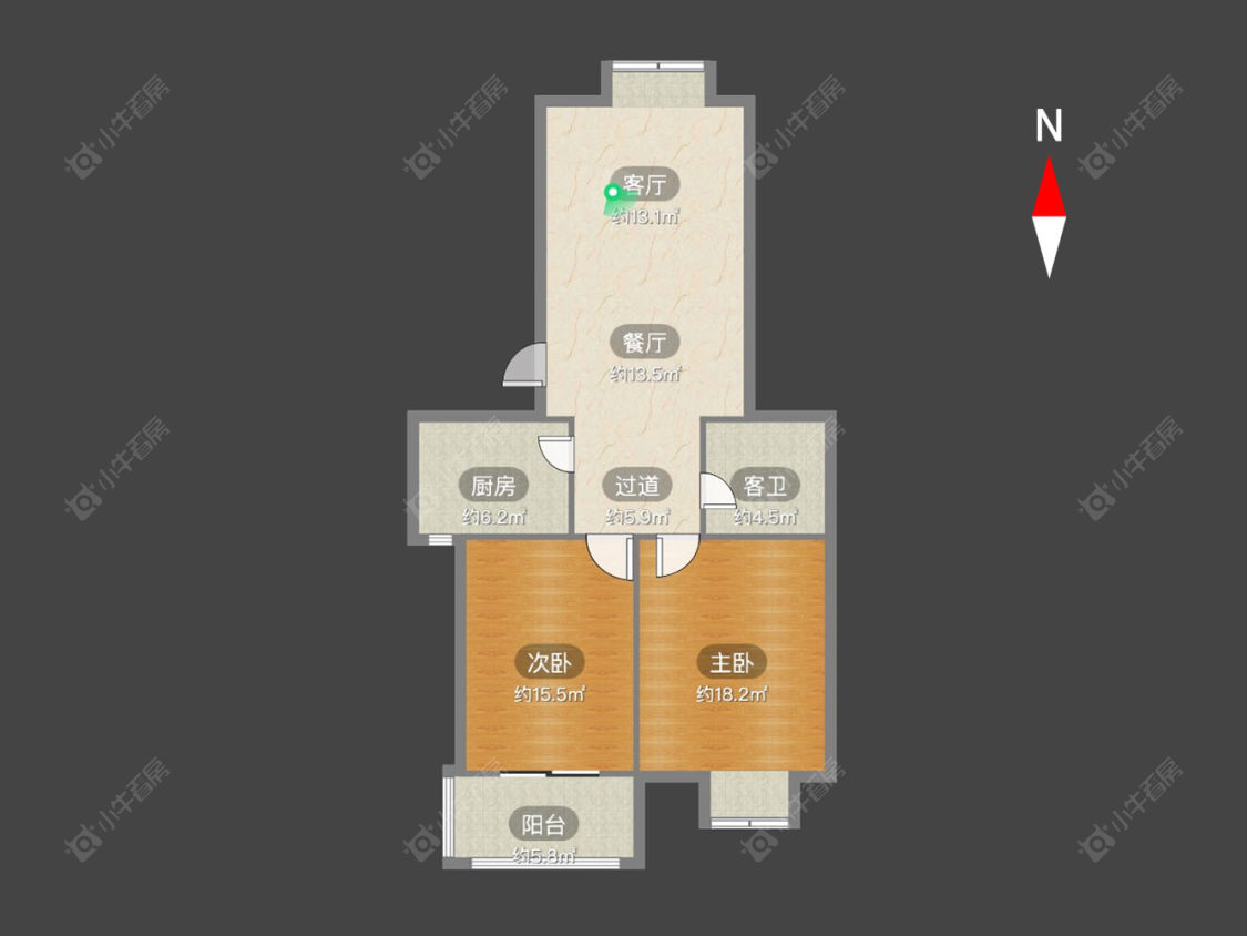 常州景秀世家在售二手房源户型图_小牛看房