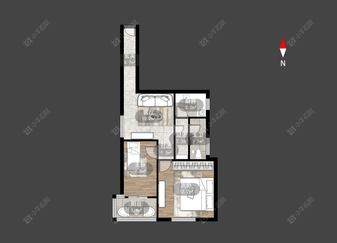 常州椿桂坊教工宿舍楼在售二手房房源户型图_小牛看房