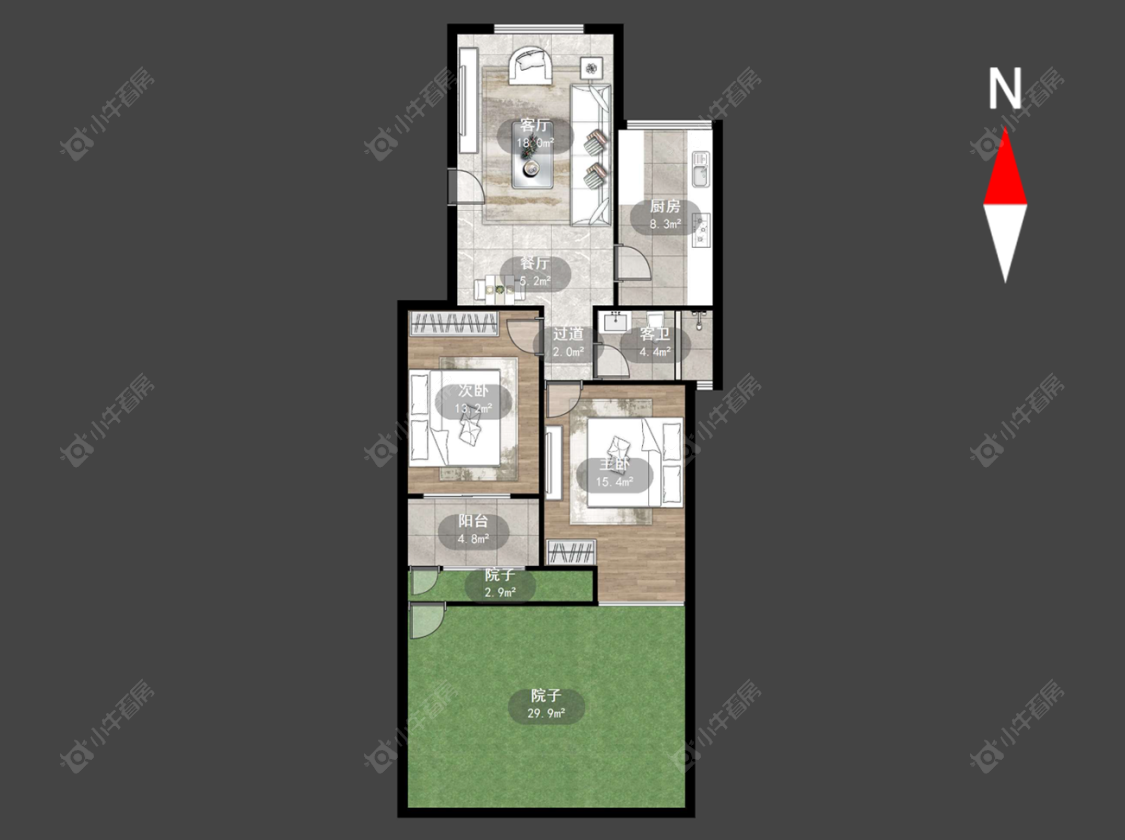 常州怡枫苑在售二手房源户型图_小牛看房