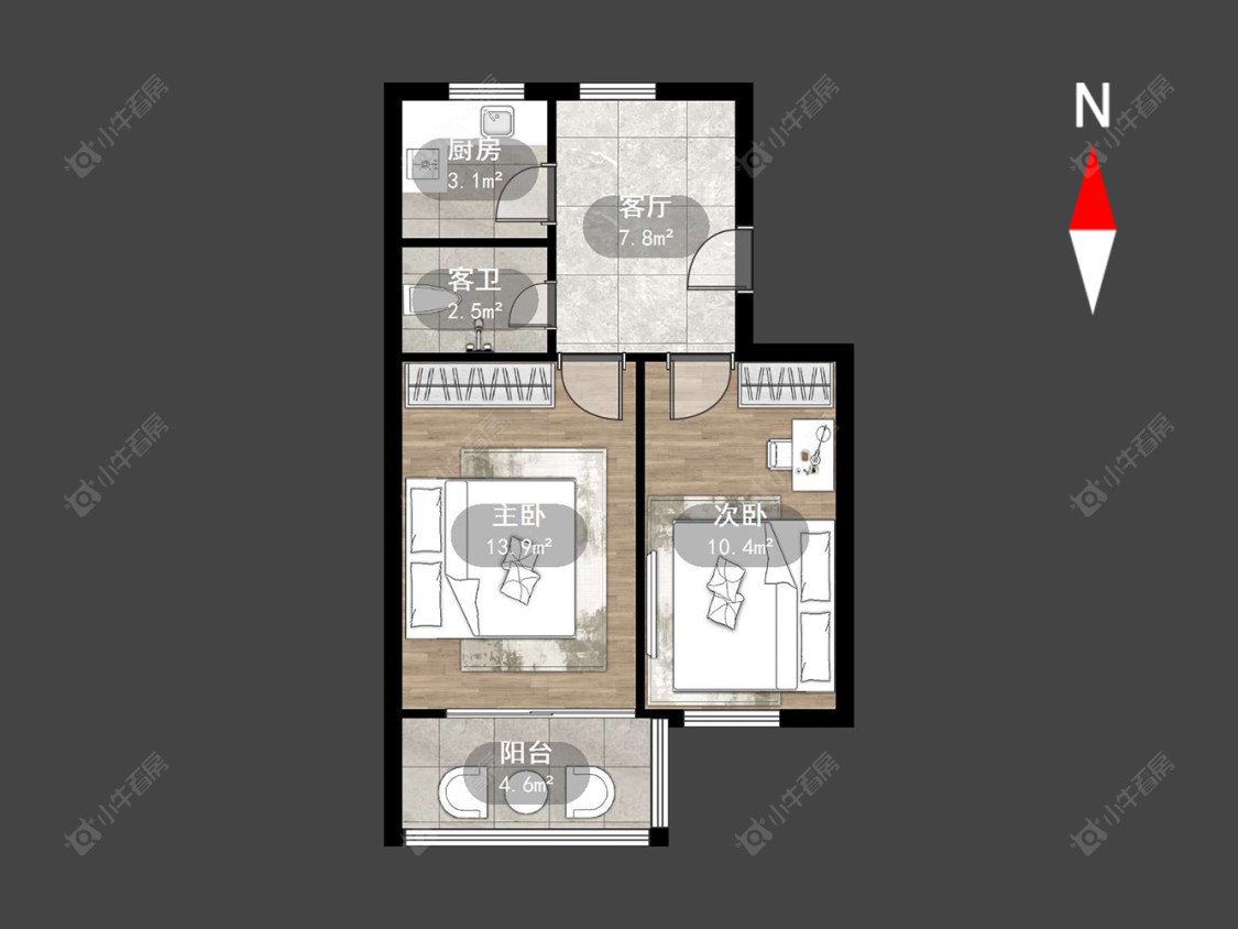 常州花园新村（钟楼）在售二手房源户型图_小牛看房