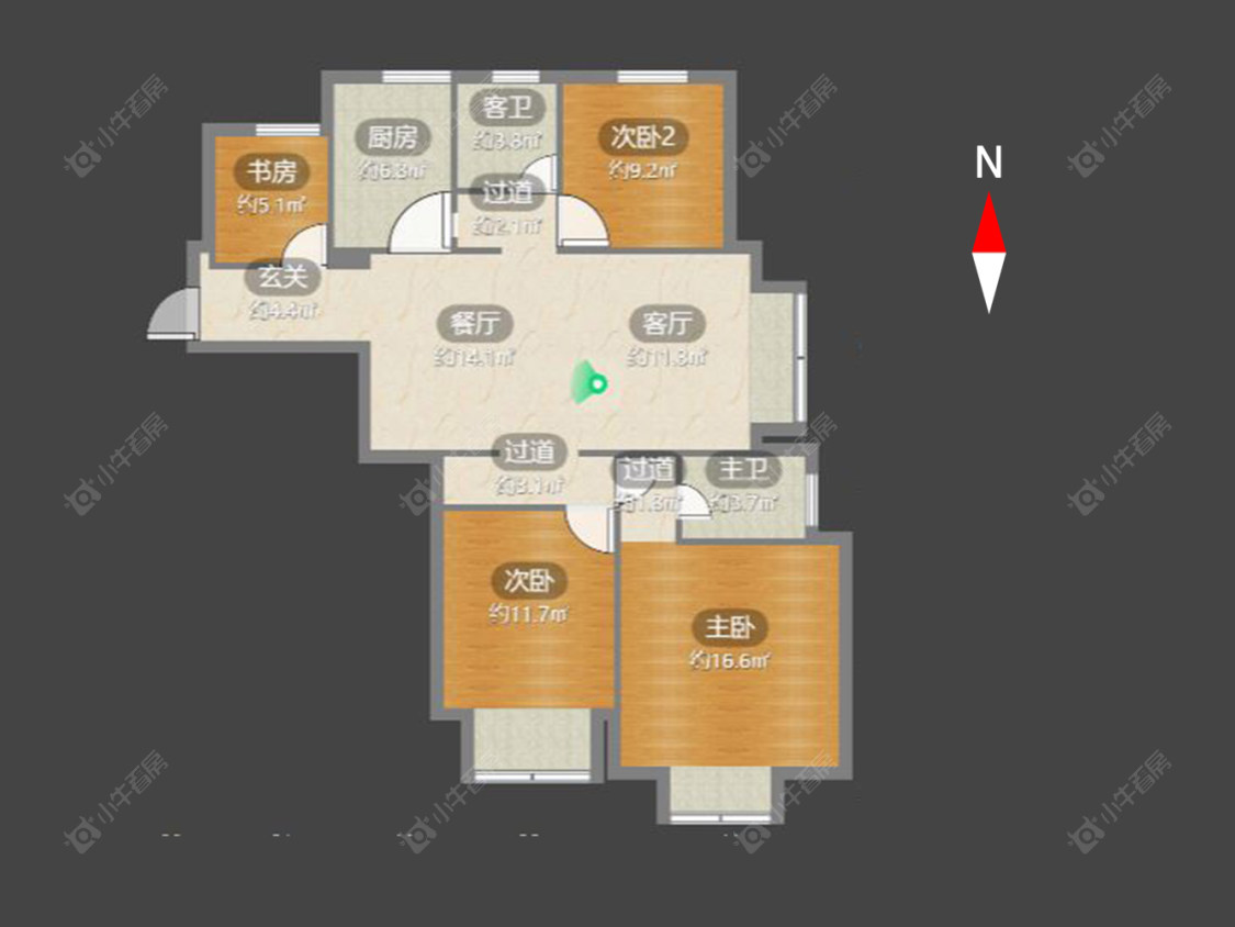 滨江明珠城东区房源户型图 常州滨江明珠城东区在售二手房源户型图_小牛看房