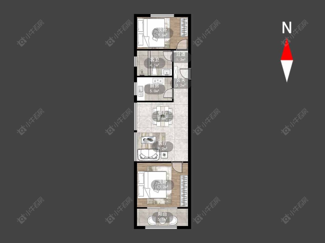 常州聚盛花园在售二手房源户型图_小牛看房