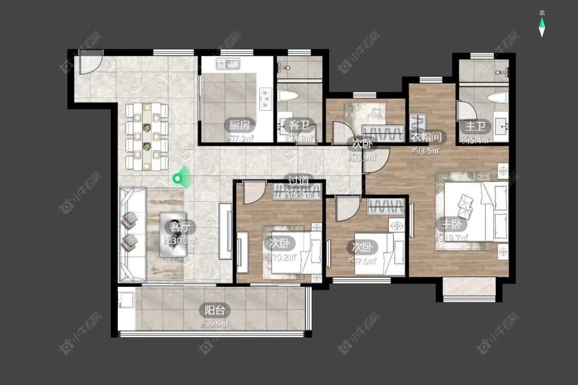 华润国际六期房源户型图 常州华润国际六期在售二手房源户型图_小牛看房