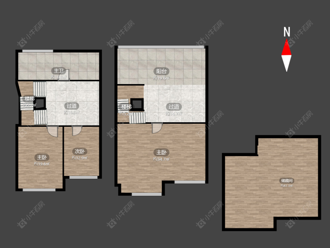 常州高成天鹅湖别墅区在售二手房源户型图_小牛看房