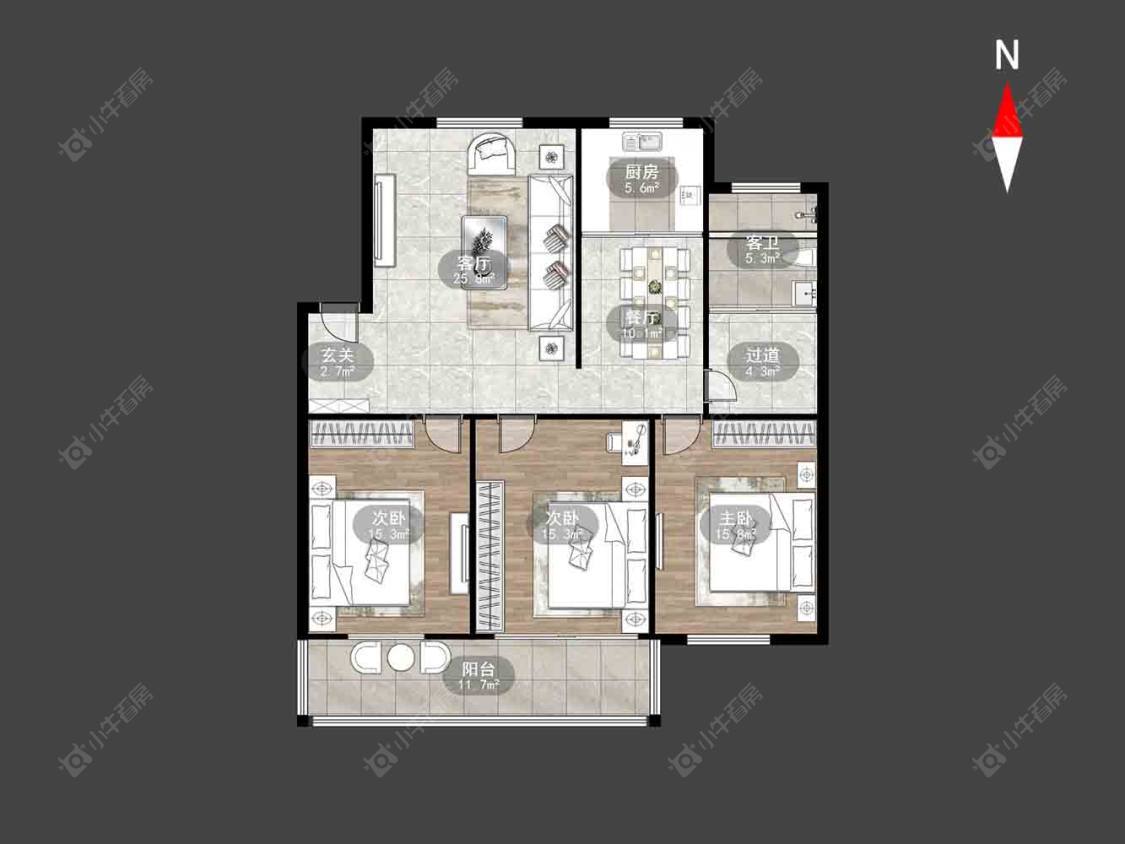 常州翠竹新村北区在售二手房房源户型图_小牛看房