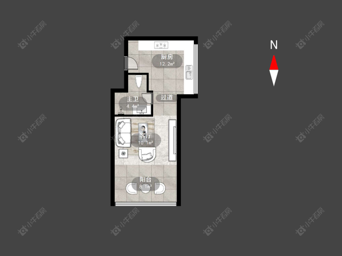 常州世茂广场在售二手房源户型图_小牛看房