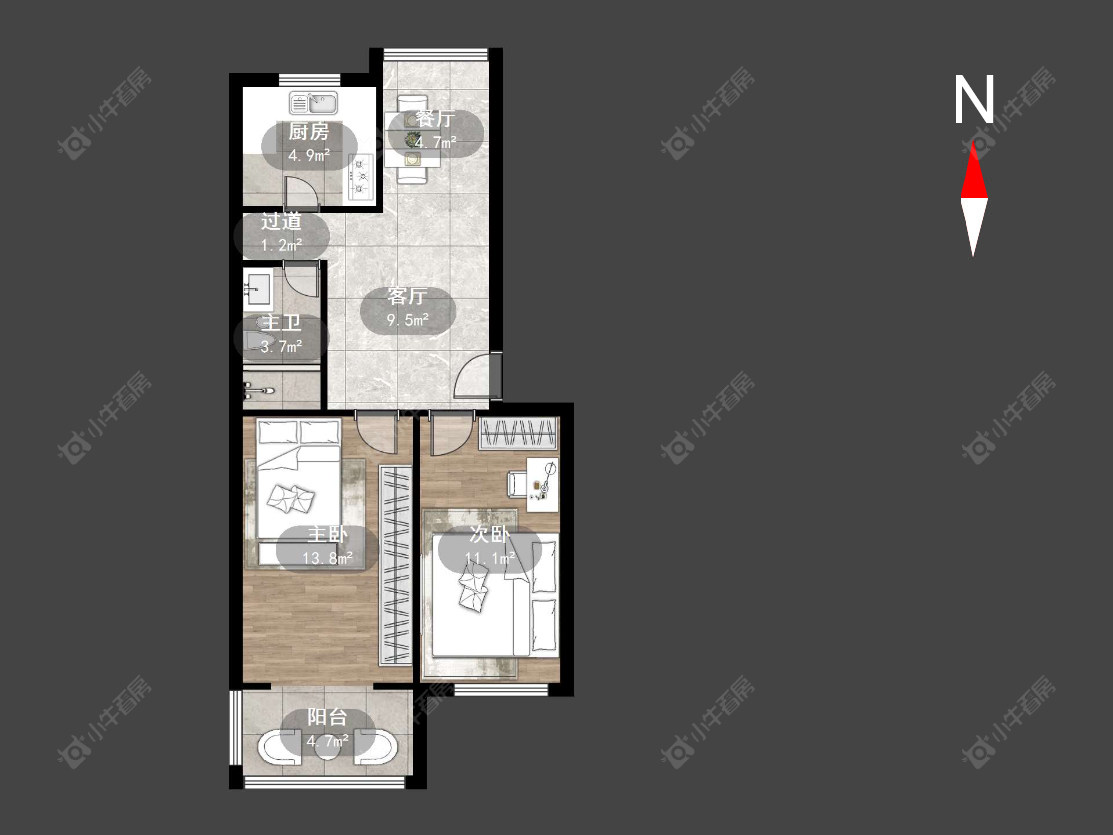 丽华三村南开小区房源户型图 常州丽华三村南开小区在售二手房源户型图_小牛看房