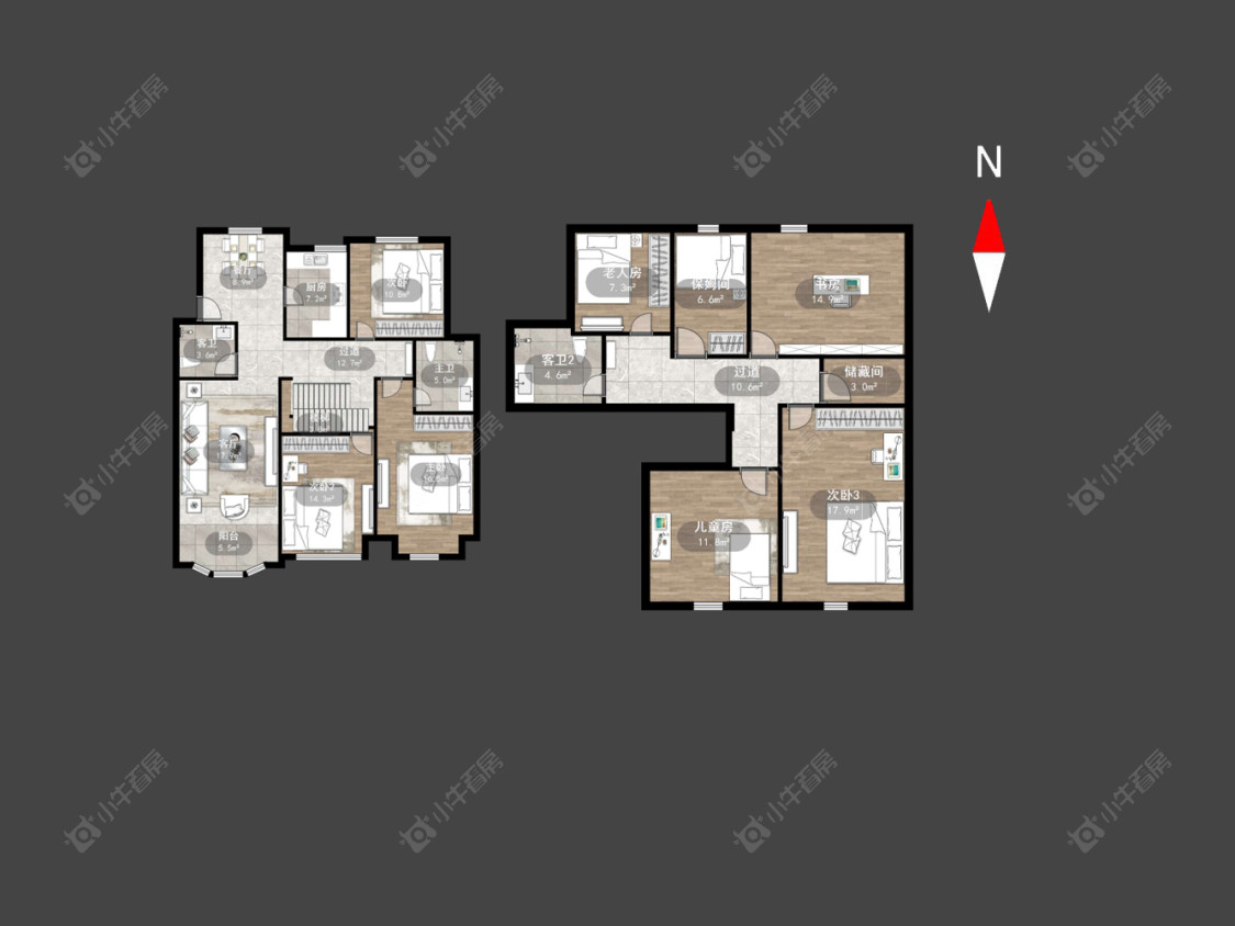 常州惠山苑在售二手房源户型图_小牛看房
