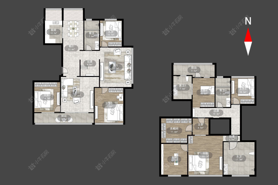 常州玉兰广场一期在售二手房源室内图_小牛看房