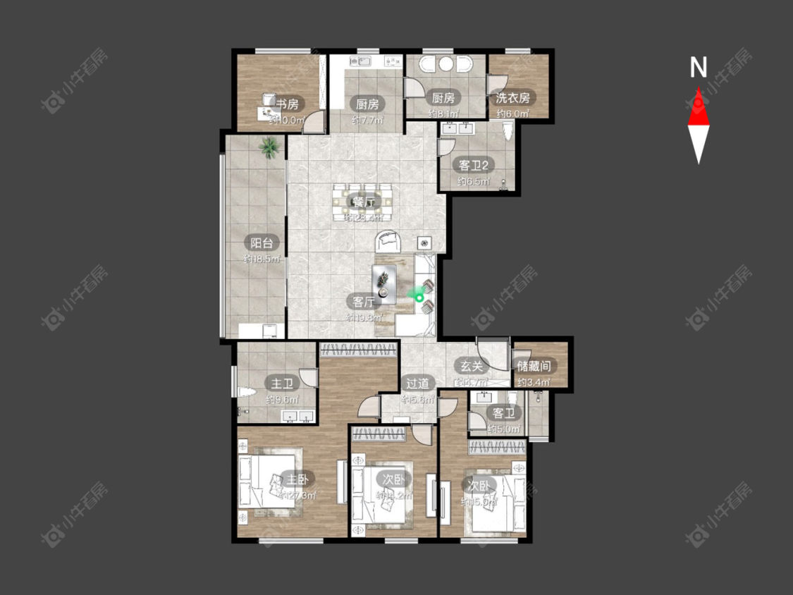 常州景瑞望府在售二手房源户型图_小牛看房