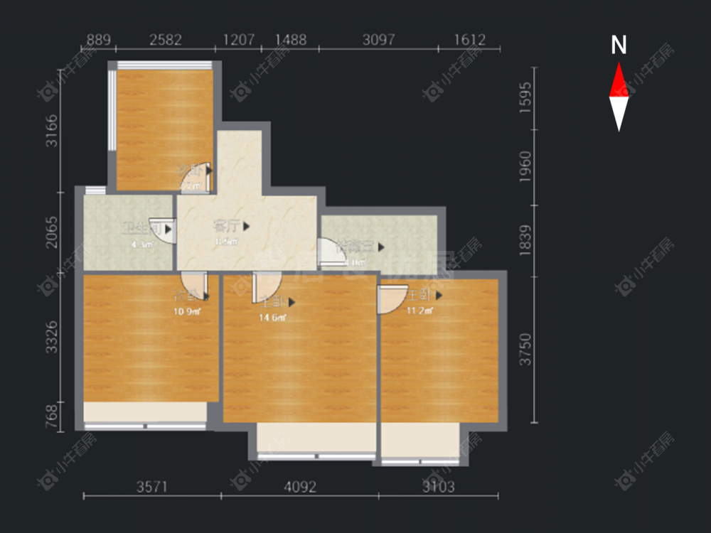 常州凤凰名城在售二手房源户型图_小牛看房