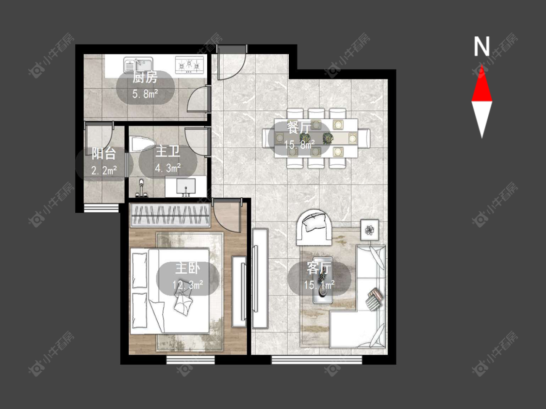 常州府翰苑东区在售二手房源户型图_小牛看房