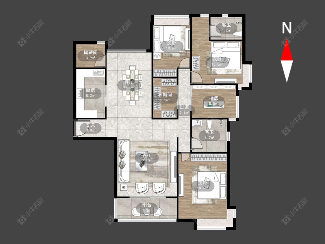 常州云山诗意在售二手房源户型图_小牛看房