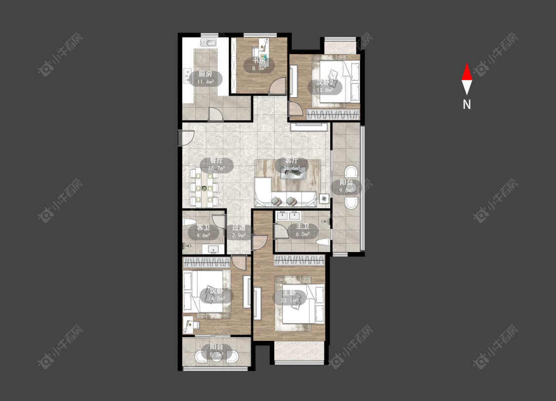 金新御园房源户型图 常州金新御园在售二手房源户型图_小牛看房