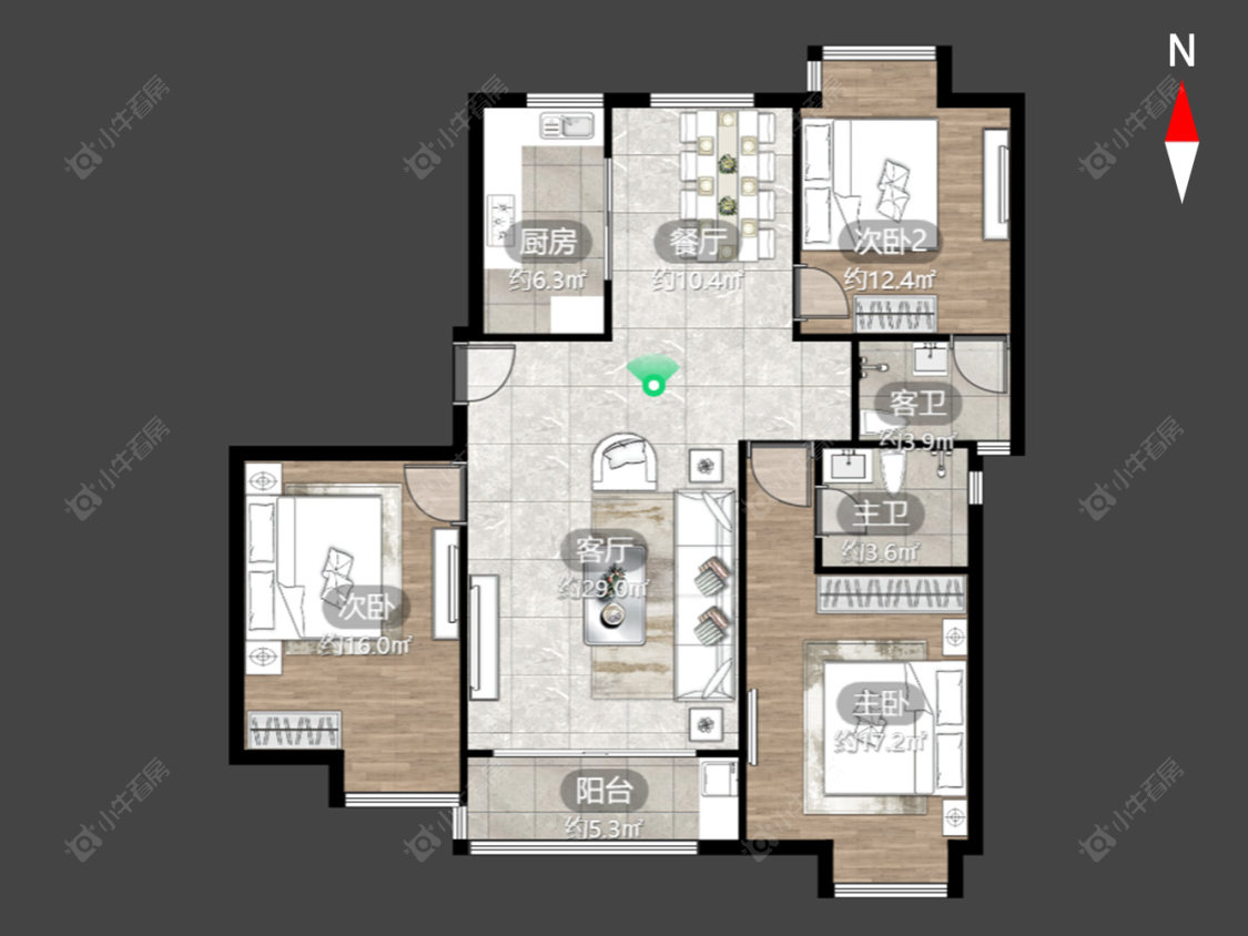 常州南甸苑在售二手房源户型图_小牛看房