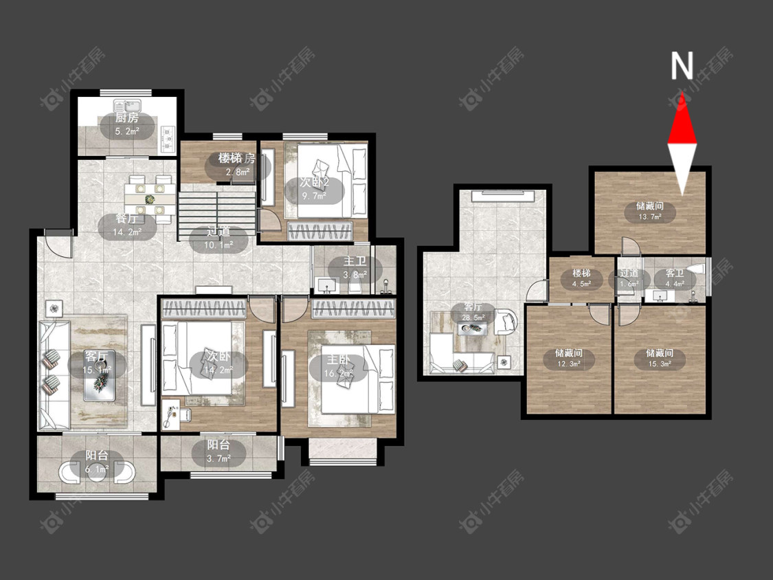 常州潞城花苑在售二手房源户型图_小牛看房
