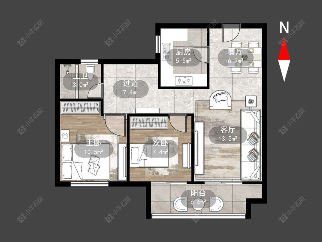 常州观湖名轩在售二手房源户型图_小牛看房