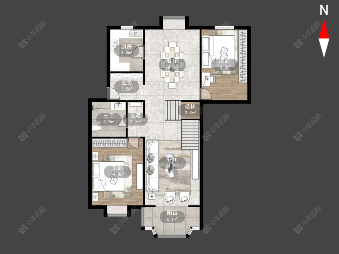 常州怀德苑在售二手房源户型图_小牛看房