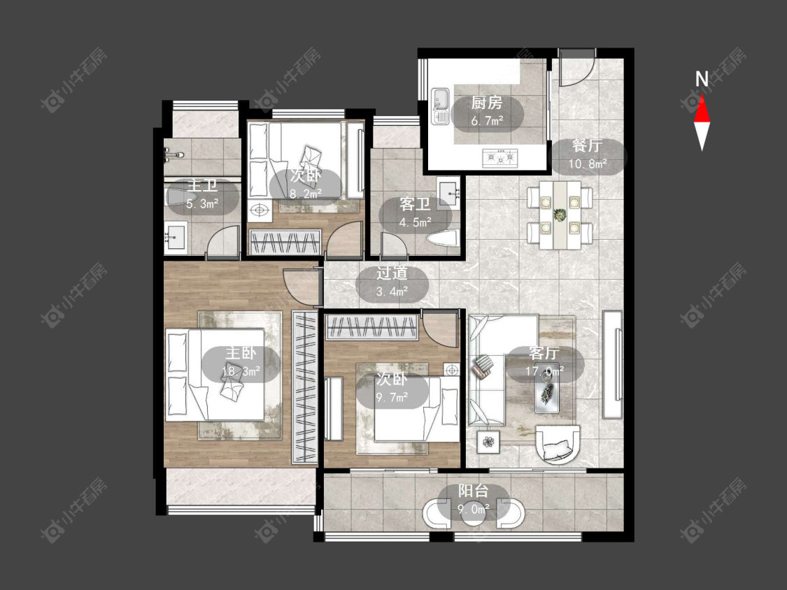 万达光语未来一期房源户型图 常州万达光语未来一期在售二手房源户型图_小牛看房