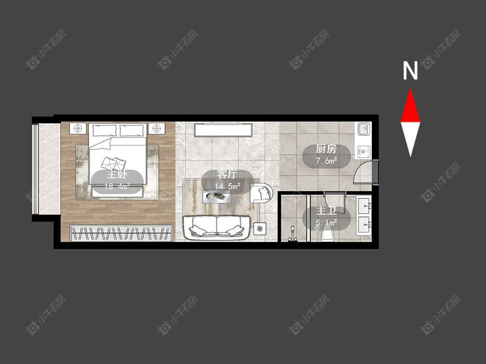 常州爱琴海公寓在售二手房房源户型图_小牛看房