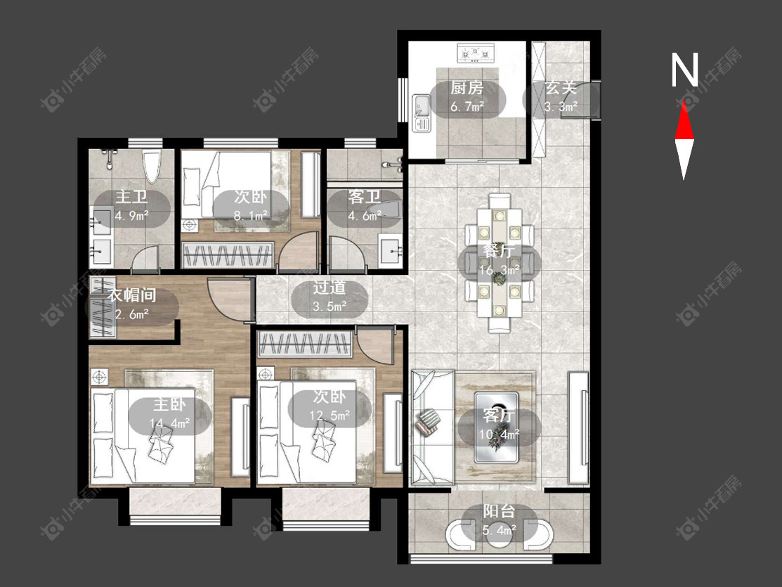 华润幸福里房源户型图 常州华润幸福里在售二手房源户型图_小牛看房